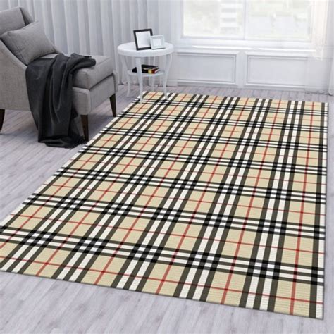 wayfair burberry plaid rug.